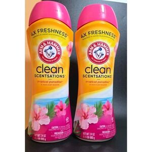 Arm & Hammer Clean Scentsations Tropical Paradise 24 oz In-Wash Booster 2 Pack